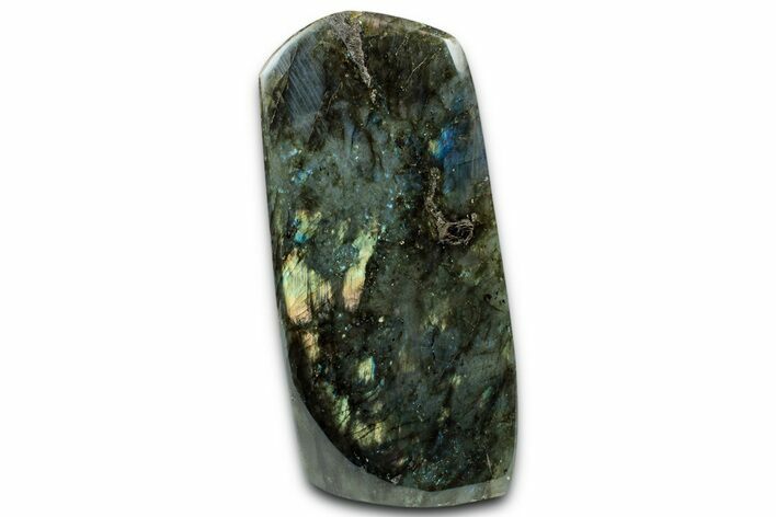 Flashy, Free-Standing Polished Labradorite - Madagascar #325159
